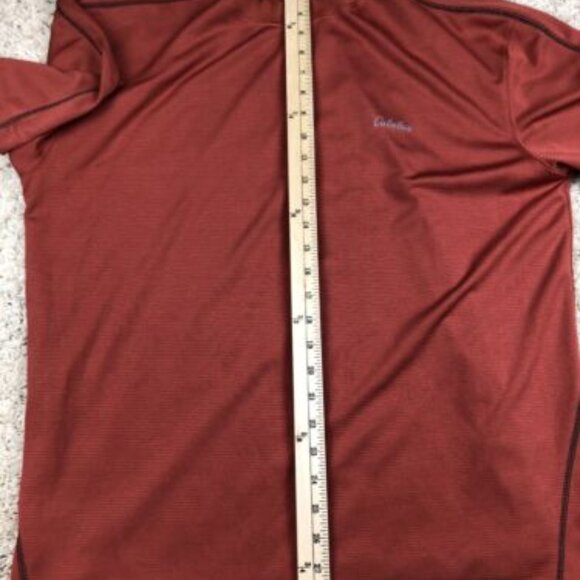 Cabelaâs Mens Orange Short Sleeve T Tee Shirt Size L Large Reg Activewear - Picture 8 of 10